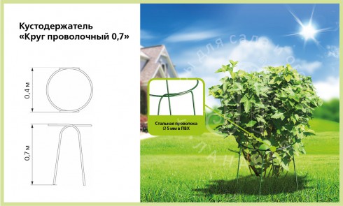 Кустодержатель «Круг проволочный 0,7» - lana-sad.ru - Москва